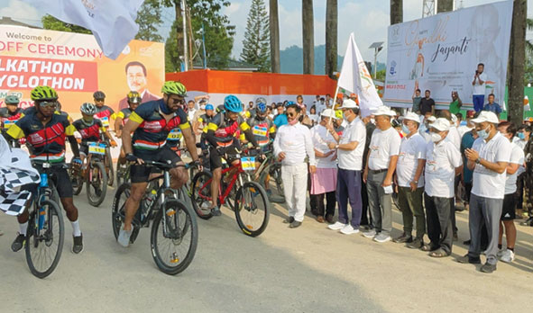 Cycling marathon cleanliness drives held to mark Gandhi Jayanti