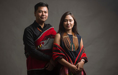 Young Lamkang Girls with Cultural Dress and Ornaments - UNT Digital Library