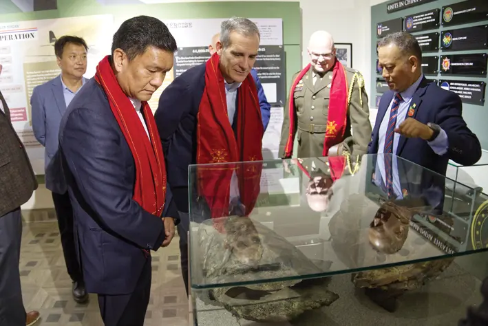 Khandu, Garcetti inaugurate Hump WWII Museum | The Arunachal Times