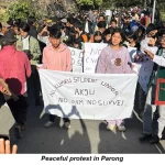 Siang valley responds to state govt’s coercion with major peaceful protest against Siang project