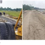 Rain affects railway construction works in E/Siang