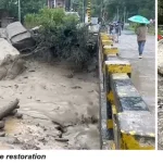 Cloudburst in Dirang causes damages, BRTF restores houses