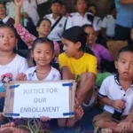 Families join ITWs in sit-in protest