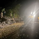 Landslide in Jang, BRO clears roads