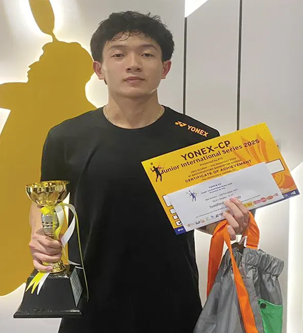 Arunachal's Taku Manku clinches bronze medal at Yonex-CP Junior Int'l Series