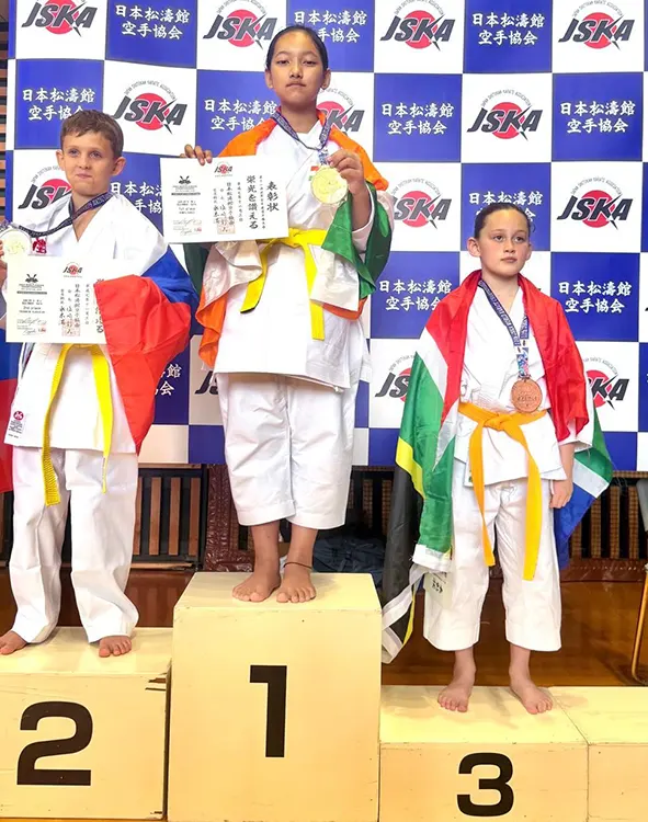 Bompu Karlo triumphs on global karate stage