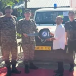H&FW dept donates ambulance to military hospital