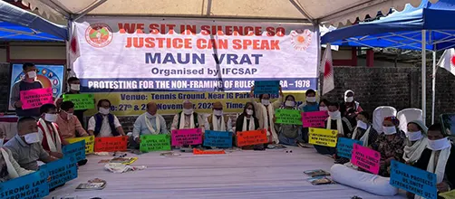 IFCSAP launches two-day 'maun vrat' over delay in notifying APFRA rules