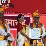 Library volunteer Nishanlu Kri wins gold medal in MA sociology