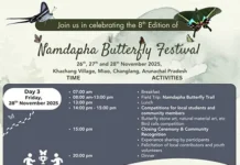 Namdapha Butterfly Festival from 26 Nov