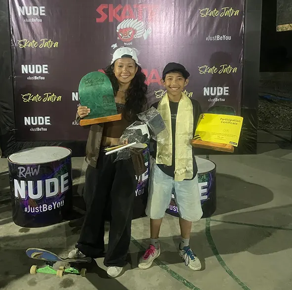 Two skaters from Arunachal win medals at Nepal event