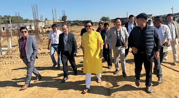 Dukam inspects 'Unity Mall' project site