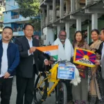 Sandesh Meshram’s ‘janjagaran cycle yatra’ reaches Itanagar