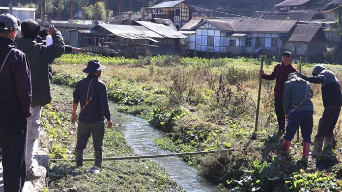 Social service conducted to restore natural flow of Kley stream