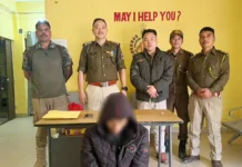 W/Siang police arrest drug trafficker from Namsai