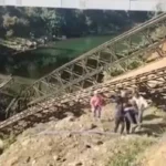 Bridge collapses while awaiting demolition