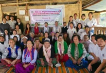 JNC NSS volunteers visit elderly care centre