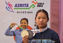 Lifter Pipi Yangfo wins 2 medals