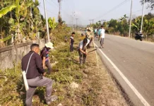 Ngorlung, Ralung youths clean up village roads