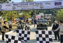 WW-II vintage jeep and bike rally reaches Namsai