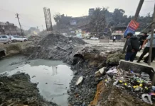 Water supply hampered due to realignment work