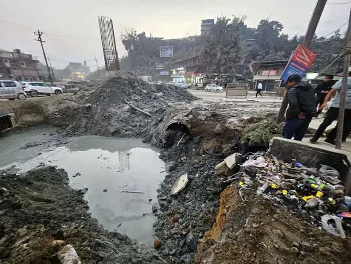 Water supply hampered due to realignment work