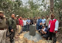 First border pillar between Assam, Arunachal erected