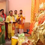 Guv participates in murti pran pratishtha mahotsav