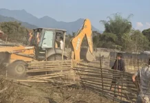 Illegal structures near Daporijo airfield dismantled