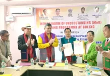 MoU signed with Sitang villagers for SUMP’s PFR activities