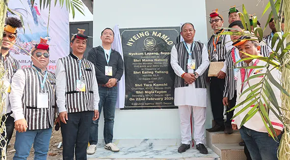 Natung inaugurates Nyokum infrastructure