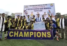 Dist-level Hangpan Dada Football and Volleyball Tournaments conducted in Namsai