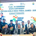 CM flags in Khelo India Tribal Games contingent