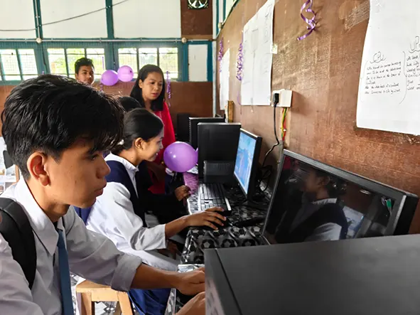 GHSS Telam gets new computer lab, library