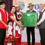 Guv presents water purifier to orphanage