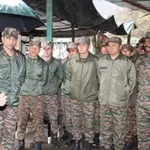 Guv visits border outpost near LAC, boosts morale of armed forces