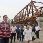 MLA inspects progress of bridge work
