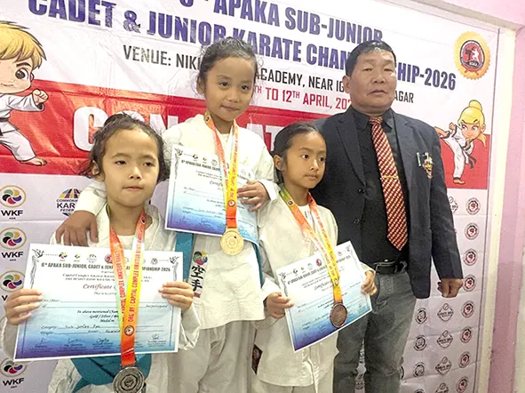 West Kameng champion of APAKA Karate C'ship