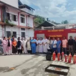 Fire safety drill at Seppa district hospital