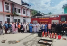 Fire safety drill at Seppa district hospital